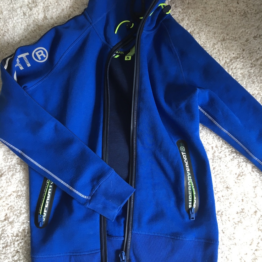 Super Dry Blue Sports Jacket